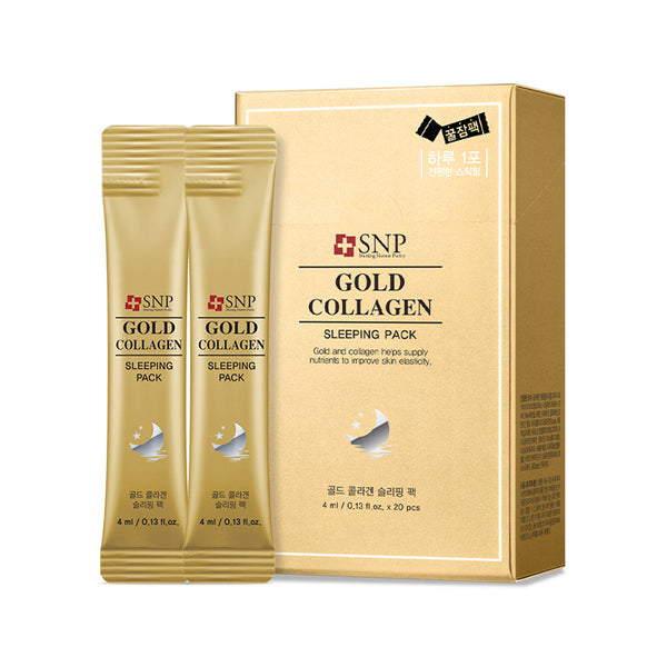 [SNP] Gold Collagen Sleeping Pack Stick Type -4ml x 20pcs
